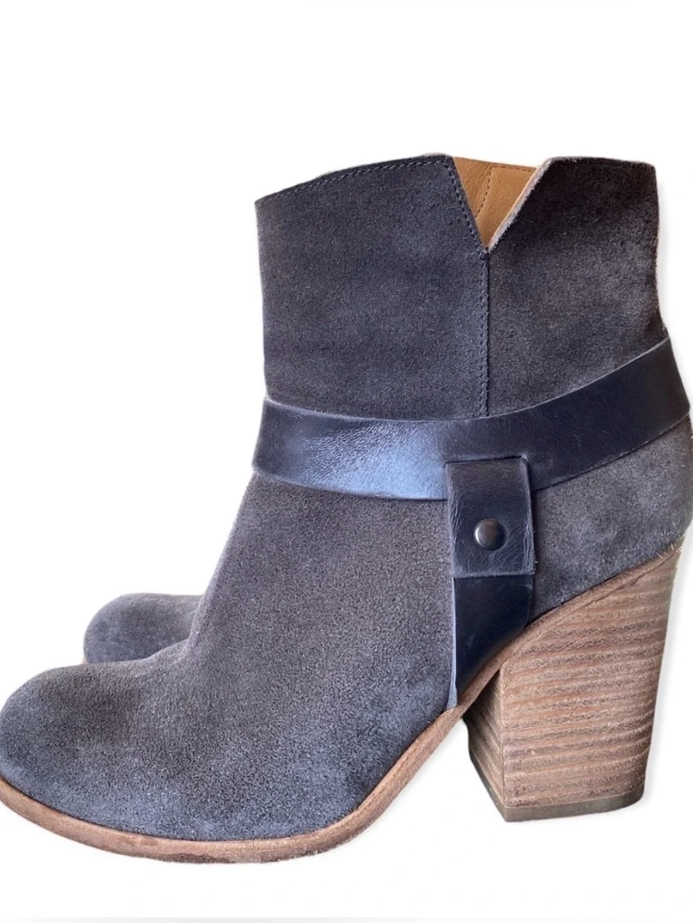 COCLICO Suede Leather Ankle Giddy-up Boot Bootie Size 36